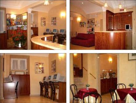 Hotel Papa Gemano i centrala Rom, Italien