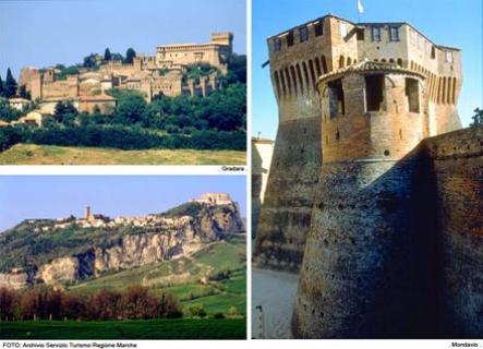 slott i marche i italien